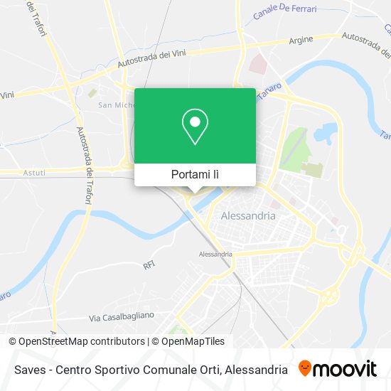 Mappa Saves - Centro Sportivo Comunale Orti