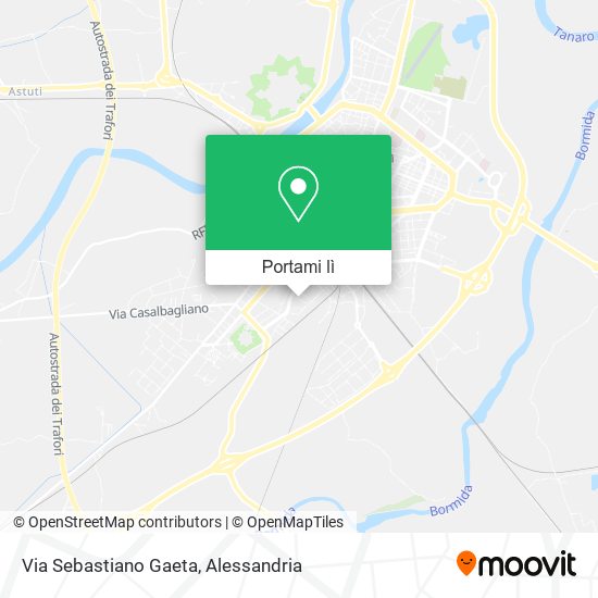 Mappa Via Sebastiano Gaeta