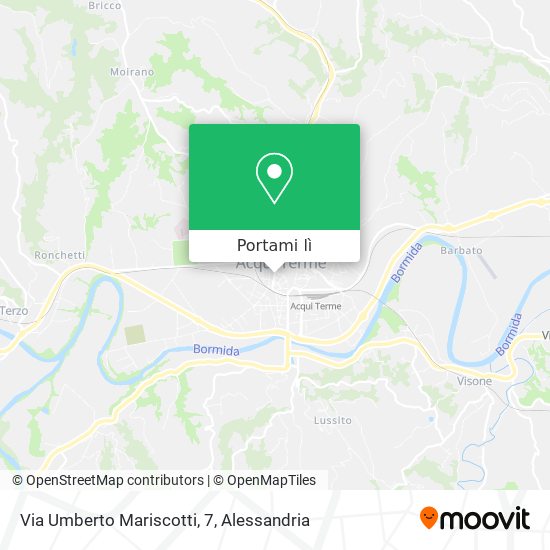 Mappa Via Umberto Mariscotti, 7