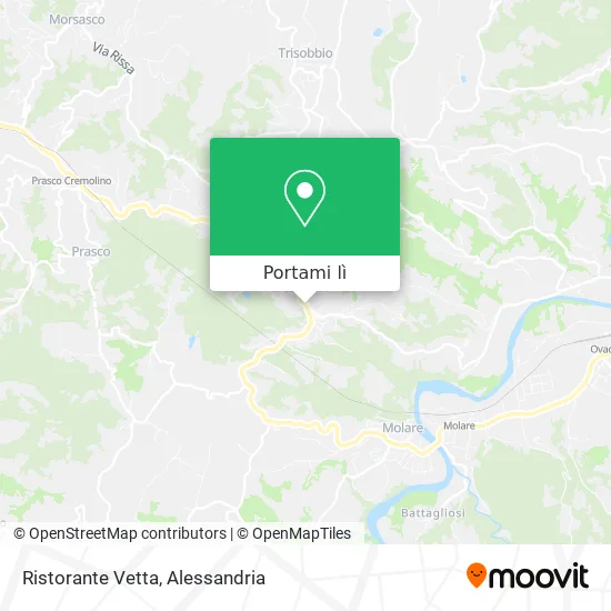 Mappa Ristorante Vetta