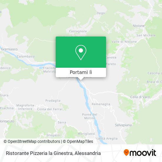 Mappa Ristorante Pizzeria la Ginestra