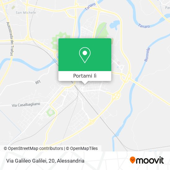 Mappa Via Galileo Galilei, 20