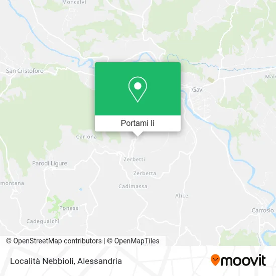 Mappa Località Nebbioli
