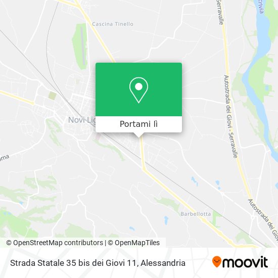 Mappa Strada Statale 35 bis dei Giovi 11