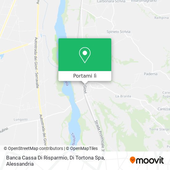 Mappa Banca Cassa Di Risparmio, Di Tortona Spa