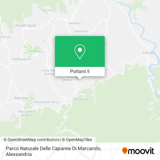 Mappa Parco Naturale Delle Capanne Di Marcarolo