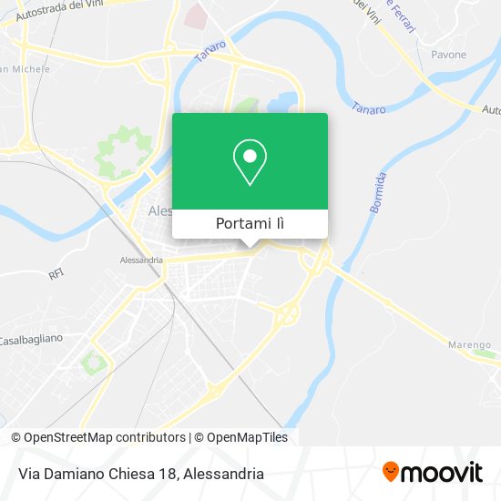 Mappa Via Damiano Chiesa 18