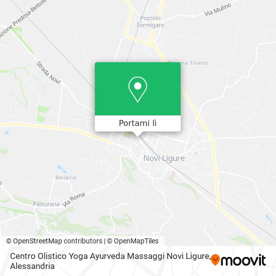 Mappa Centro Olistico Yoga Ayurveda Massaggi Novi Ligure