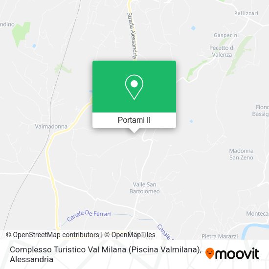Mappa Complesso Turistico Val Milana (Piscina Valmilana)