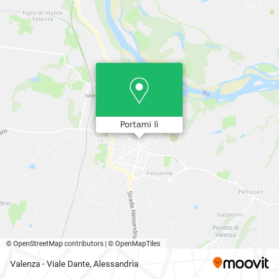 Mappa Valenza - Viale Dante