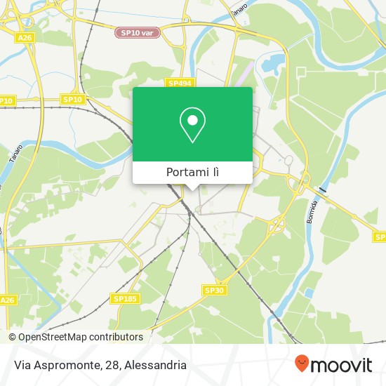Mappa Via Aspromonte, 28