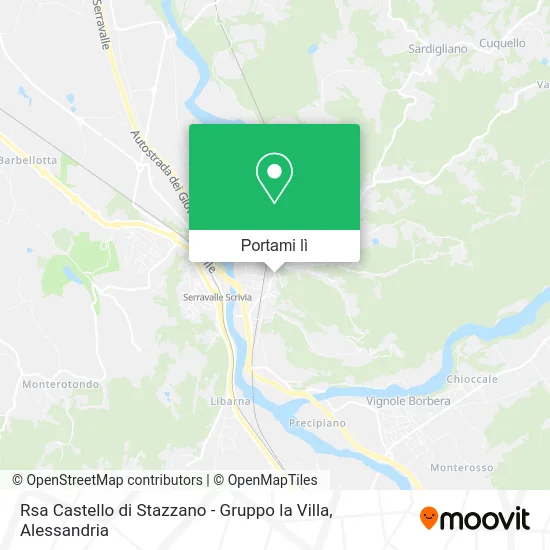 Mappa Rsa Castello di Stazzano - Gruppo la Villa