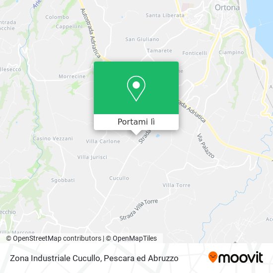 Mappa Zona Industriale Cucullo