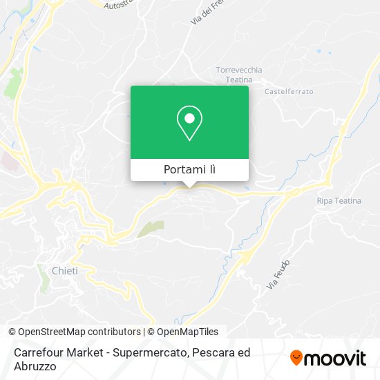 Mappa Carrefour Market - Supermercato