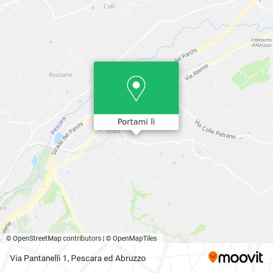 Mappa Via Pantanelli  1