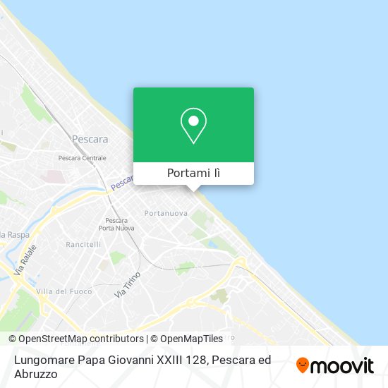 Mappa Lungomare Papa Giovanni XXIII  128