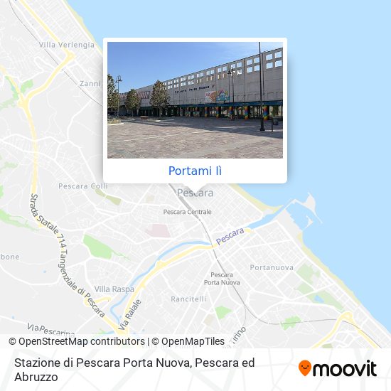 Mappa Stazione di Pescara Porta Nuova