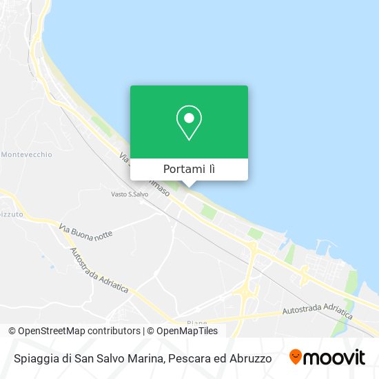 Mappa Spiaggia di San Salvo Marina