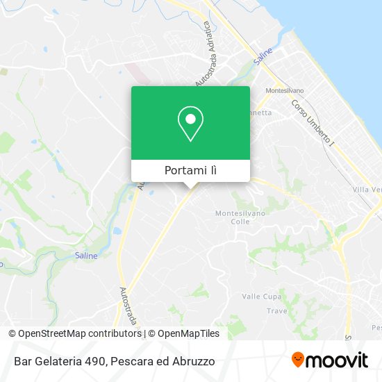 Mappa Bar Gelateria 490
