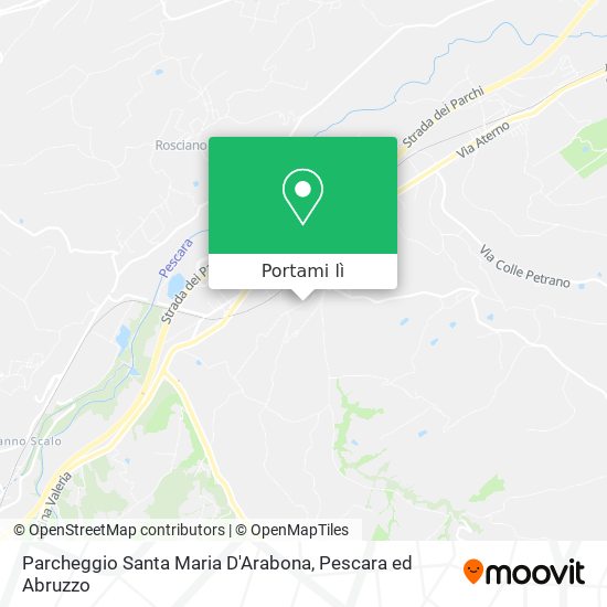 Mappa Parcheggio Santa Maria D'Arabona