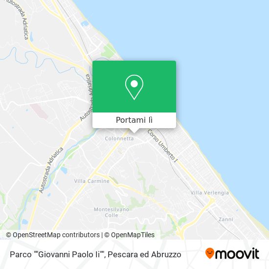 Mappa Parco ""Giovanni Paolo Ii""
