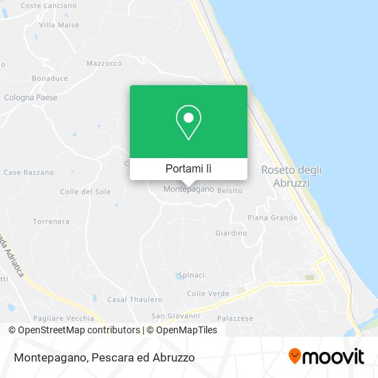Mappa Montepagano
