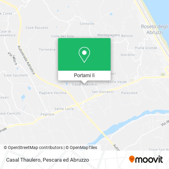 Mappa Casal Thaulero