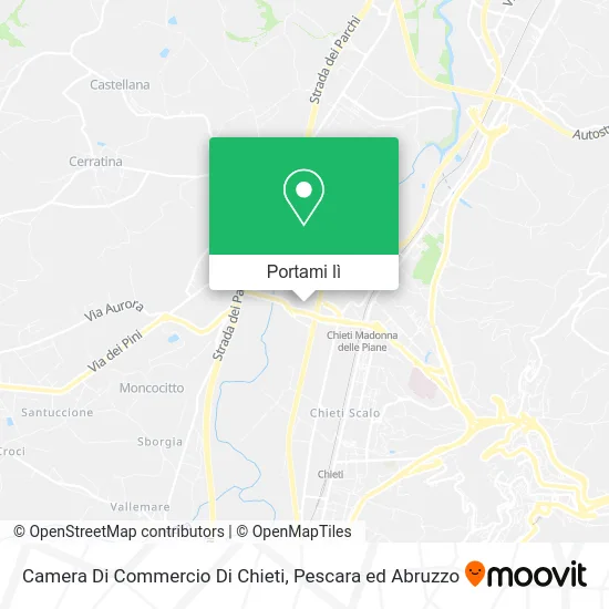 Mappa Camera Di Commercio Di Chieti