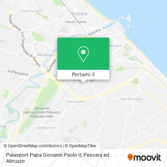 Mappa Palasport Papa Giovanni Paolo II