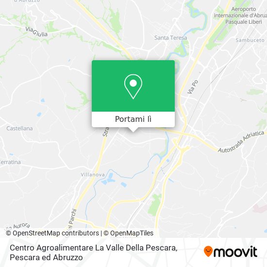 Mappa Centro Agroalimentare La Valle Della Pescara