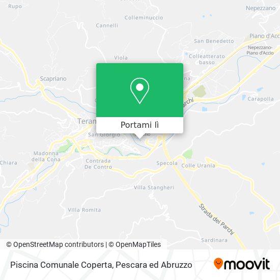 Mappa Piscina Comunale Coperta