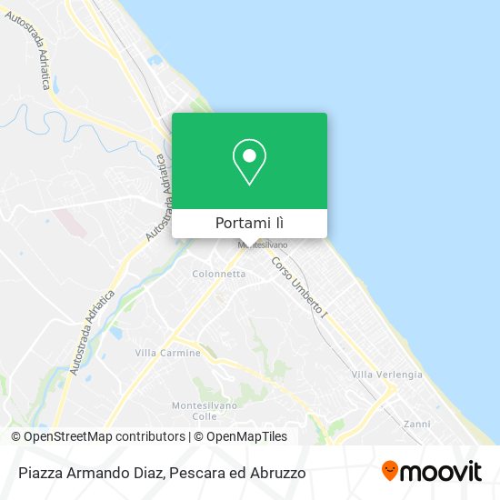 Mappa Piazza Armando Diaz