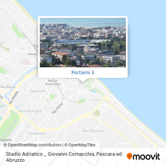 Mappa Stadio Adriatico _ Giovanni Cornacchia
