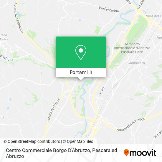 Mappa Centro Commerciale Borgo D'Abruzzo