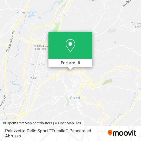 Mappa Palazzetto Dello Sport ""Tricalle""