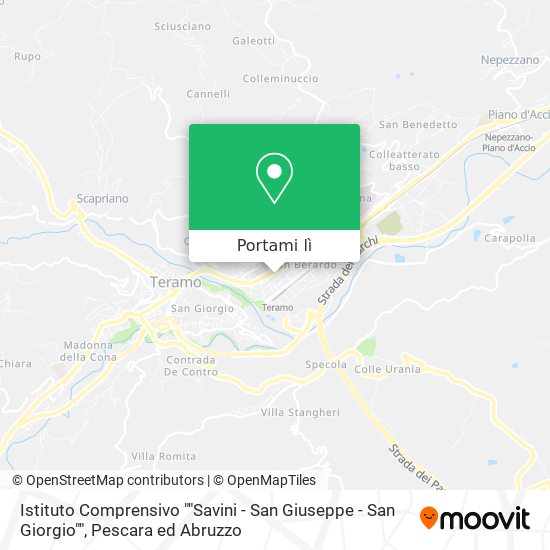 Mappa Istituto Comprensivo ""Savini - San Giuseppe - San Giorgio""