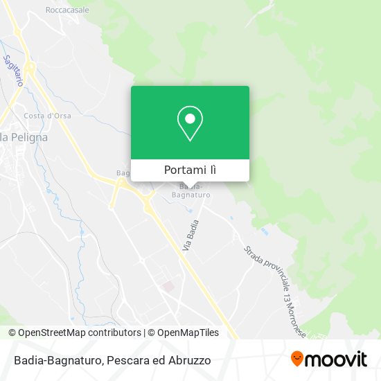 Mappa Badia-Bagnaturo