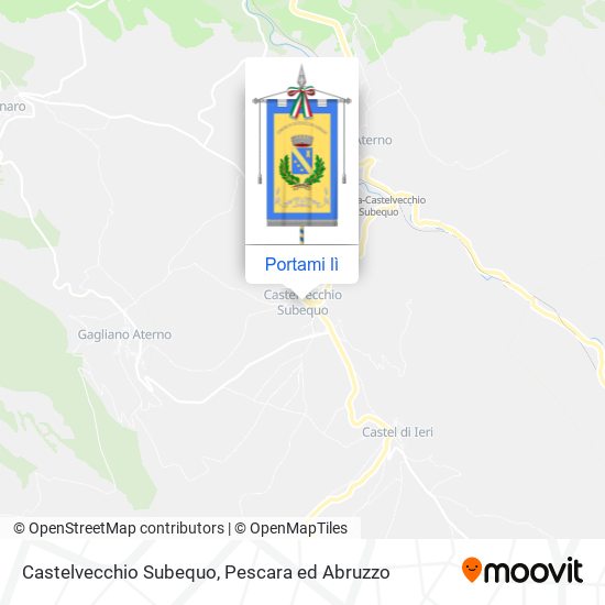 Mappa Castelvecchio Subequo