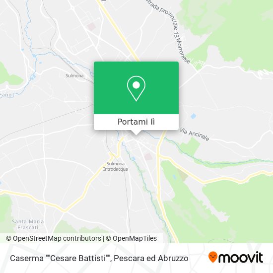 Mappa Caserma ""Cesare Battisti""