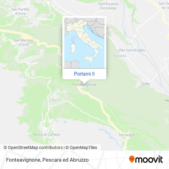 Mappa Fonteavignone