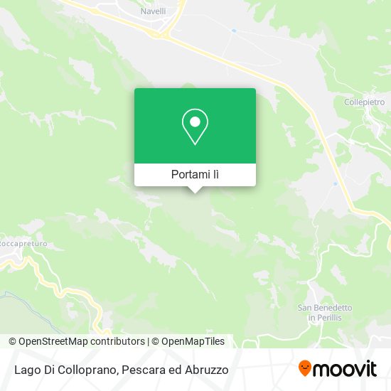 Mappa Lago Di Colloprano