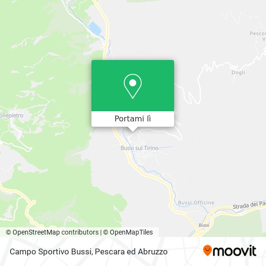 Mappa Campo Sportivo Bussi