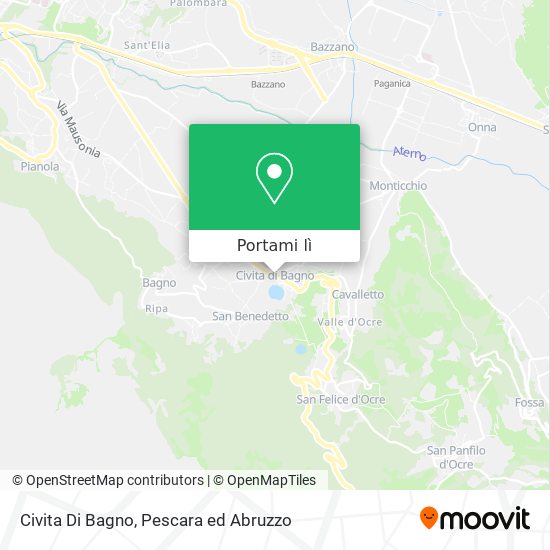 Mappa Civita Di Bagno