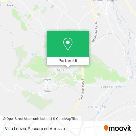 Mappa Villa Letizia