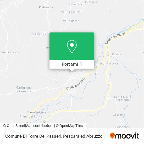 Mappa Comune Di Torre De' Passeri