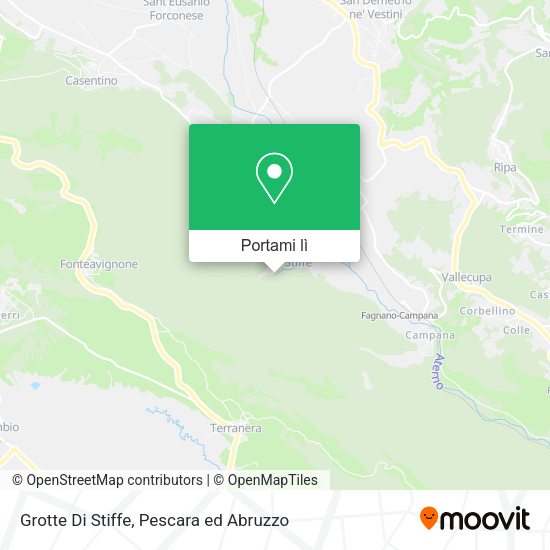 Mappa Grotte Di Stiffe
