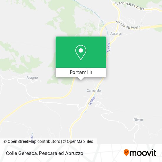 Mappa Colle Geresca