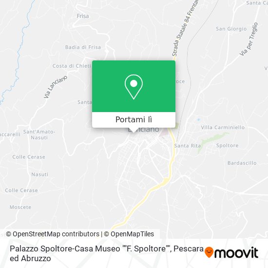 Mappa Palazzo Spoltore-Casa Museo ""F. Spoltore""