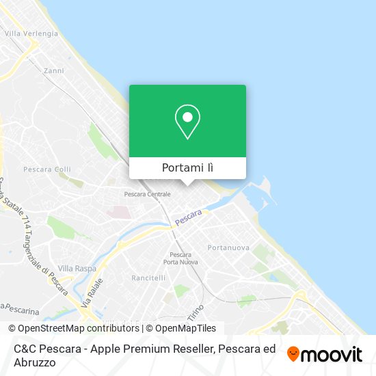 Mappa C&C Pescara - Apple Premium Reseller