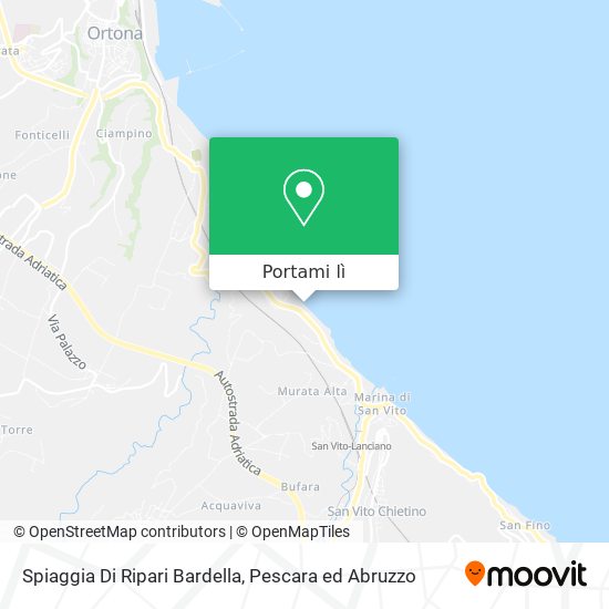 Mappa Spiaggia Di Ripari Bardella